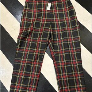 NWT J. Crew plaid trousers